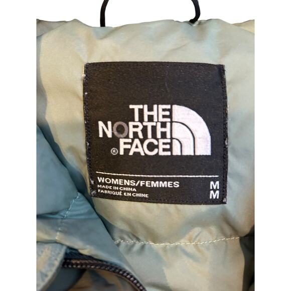 THE NORTH FACE Khaki Green Hyvent Long Sleeve Mid-Length Puffer Jacket MEDIUM - Picture 3 of 9